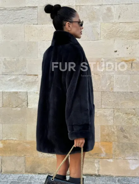 Шуба (жакет) из меха норки KOPENGAGEN FUR - фото 7