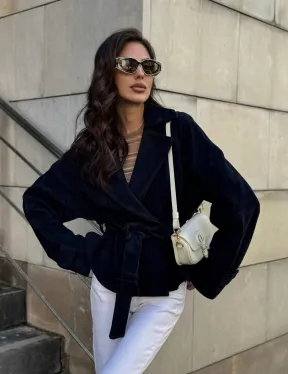 Модная куртка из замшевой кожи - фото 12