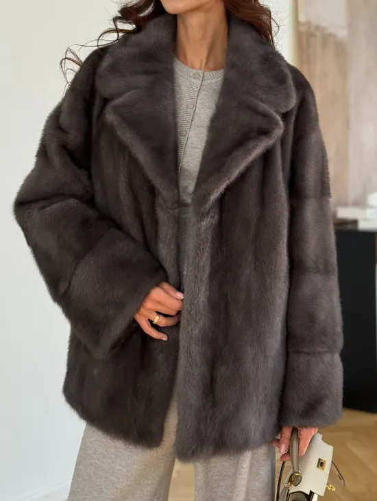 Норковая шуба сапфир - фото 2