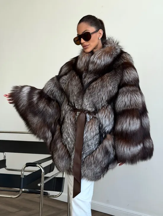 Шуба из лисы - летучая мышь - фото 12