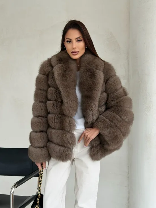 Шуба под соболь из песца - фото 9