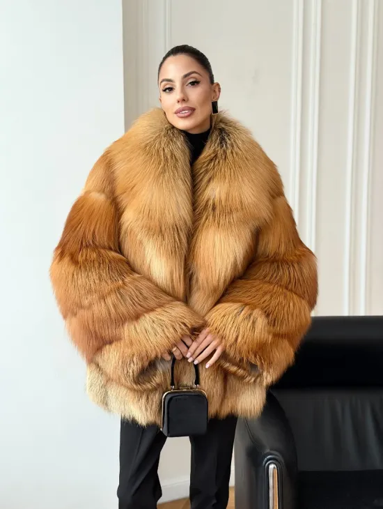 Шуба из лисы огневки - фото 10