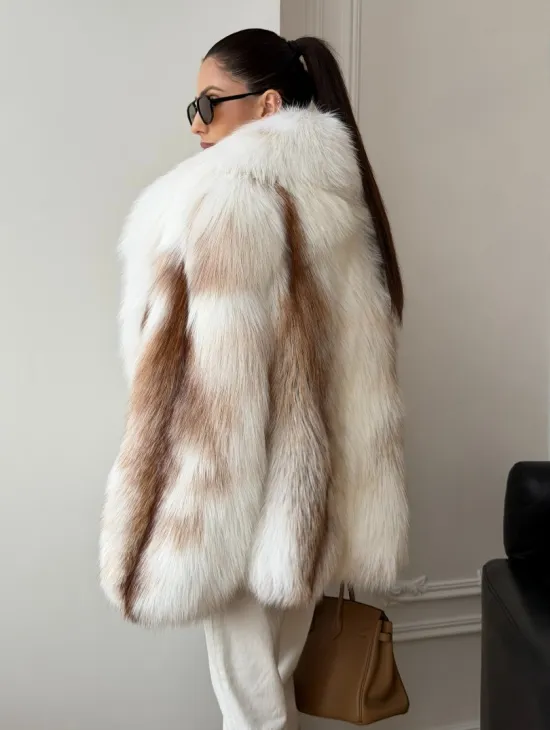 Шуба из меха Marble fox PREMIUM COLLECTION - фото 6