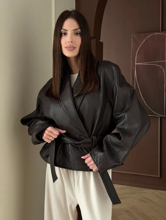 Куртка из натуральной кожи PREMIUM COLLECTION - фото 0